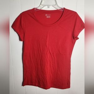 No Boundaries T-Shirt Womens Junior L 11-13 Red Short-Sleeved Stretch